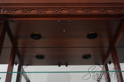 67227: STICKLEY 4 Door Mahogany Chippendale Style Breakfront China Cabinet - Picture 6 of 22