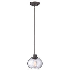 Image of 1 Bulb Ceiling Pendant Light Fitting Old Bronze LED E27 60W Bulb