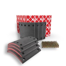 FEBI BILSTEIN Bremsbelag, Trommelbremse 172569 für KÄSSBOHRER RENAULT TRUCKS SAF