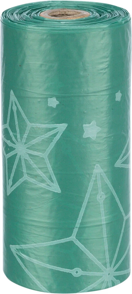 Рождественские красные и зеленые мешки для собак Trixie — 8 рулонов по 20 мешков - Изображение 2 из 3