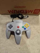 Official Nintendo 64 GRAY Controller AUTHENTIC OEM N64 Remote NUS-005 USED