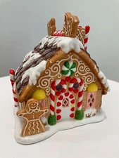 PARTYLITE Gingerbread Tealight House #1 P7304 Exclusive Christmas Candle Holder