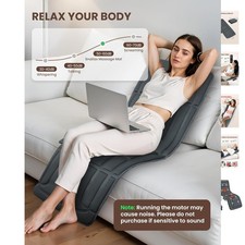 Luxurious Full Body Massage Mat with Heat - Father's Day Essential, 57 Inches