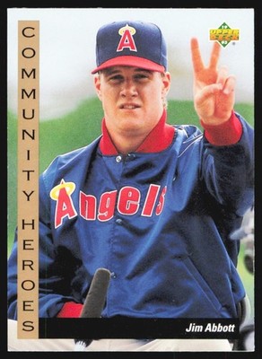 1993 Upper Deck Community Heroes #31 Jim Abbott California Angels