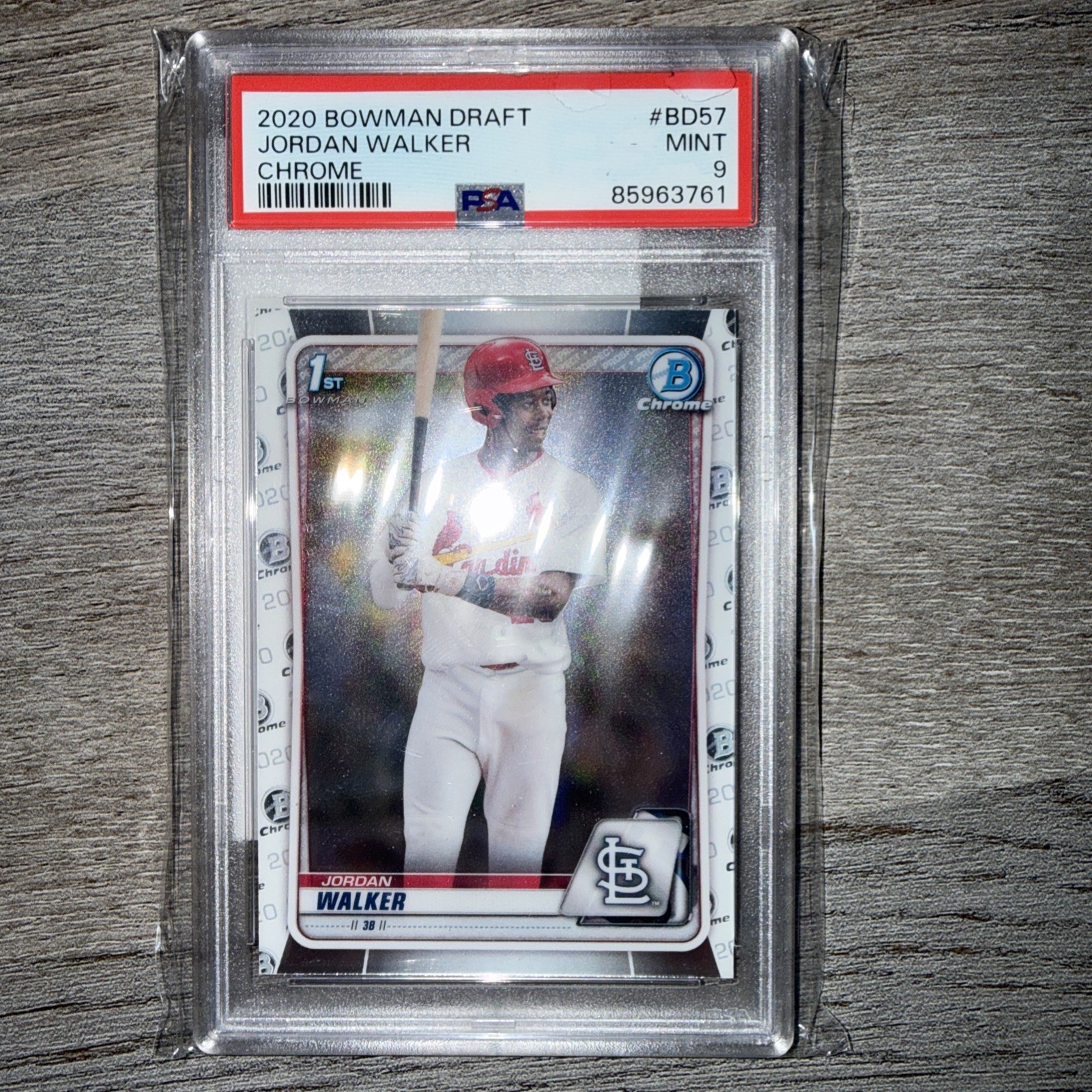2020 Bowman Draft Chrome #BD57 JORDAN WALKER Rookie RC ~ PSA 9