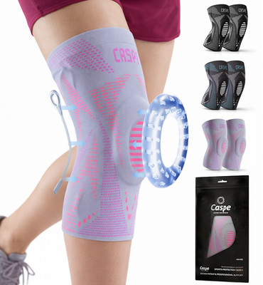 Caspe 2 Pack Knee Brace Compression Sleeve Support Joint Pain Arthritis Relief