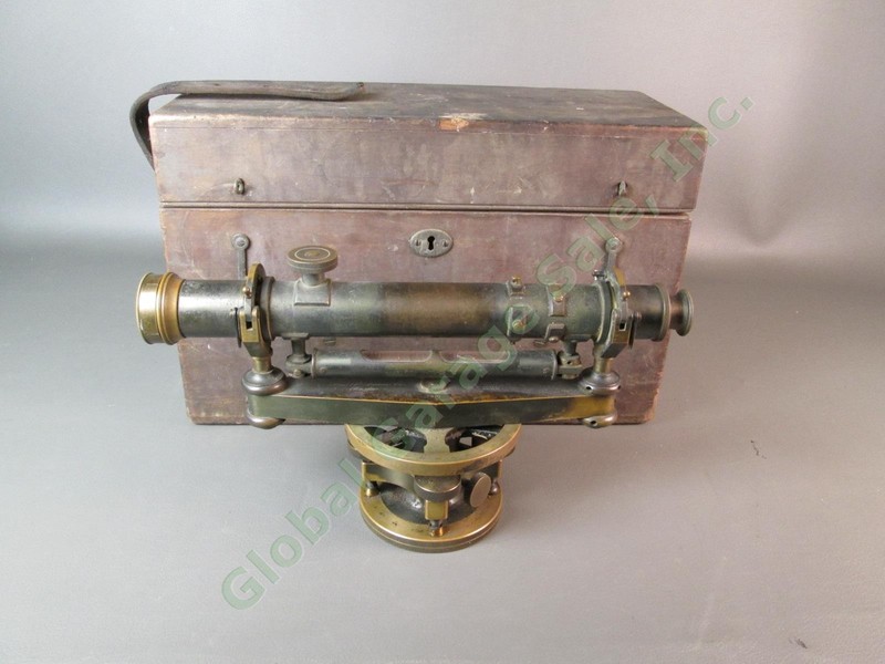 Antique 1903 Keuffel & Esser Architect Builders Y Level Transit 5110 Serial 7491