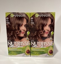 Garnier Nutrisse Nourishing Color Creme , Light Natural Brown 60  (2PK) Vegan