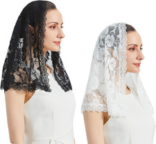 Lace Mantilla Veil Soft and Comfortable 7 Colors Spanish Style Rose Lace Veil He