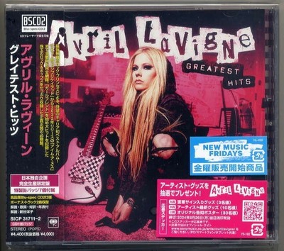Avril Lavigne - Greatest Hits Blu-spec CD2 Can Badge Set Obi Japan