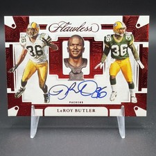 2022 Panini Flawless Career Progressions Ruby Leroy Butler 8/8 Auto Packers