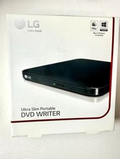LG Ultra Slim Portable DVD Writer SP80NB80 New In Box For Mac Windows