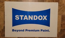 Standox Automotive Paints Metal Dealership Advertising Sign Vintage