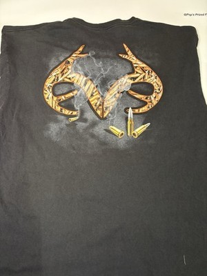 Realtree Bullet Antler Logo Graphic Long Sleeve T-Shirt Mens XL