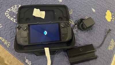 Valve Steam Deck Black 256GB LCD with Case, Charger, and Dock
