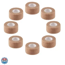 Self Adhesive Elastic Bandage Wrap - Pack of 8 Rolls 1" x 5 Yards Stretch Sel...