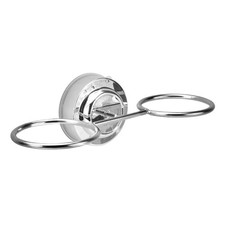 Wall Mount Toothbrush Holder for Bathroom with Suction Cup Metal Stoarge Rack