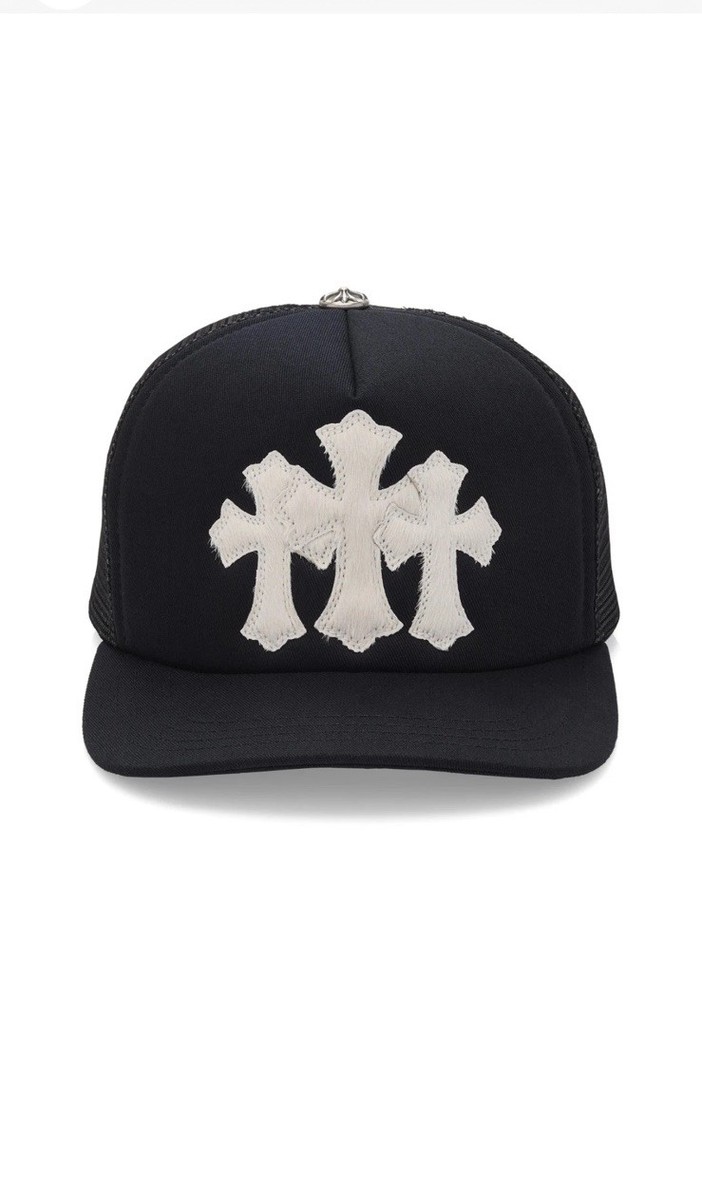 Chrome Hearts Cemetery Calf Hair Patch Hat in Black - NEW | eBay