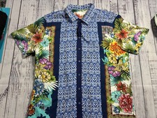 Mens Robert Graham Shirt Sz M PERFECT Condition Rare Tiger Print Soft 0792