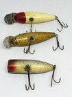 Creek Chub VERY EARLY Wigglers And Open Mouth Shiner Vintage Wood Lures WOW!! — photo 2