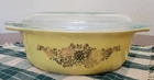 Vintage Pyrex Golden Garland promotional casserole dish