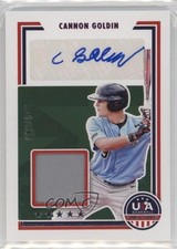 2022 Panini USA Baseball Stars & Stripes Signatures /349 Cannon Goldin Auto 0q3