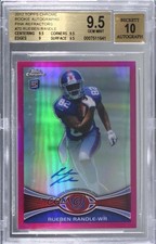 2012 Chrome BCA Refractor Rookie 15/75 Rueben Randle BGS 9.5 GEM MINT Auto 3c7