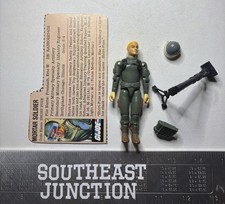 Vintage 1982 G.I. Joe Short-Fuze Mortar Soldier Complete w  File Card
