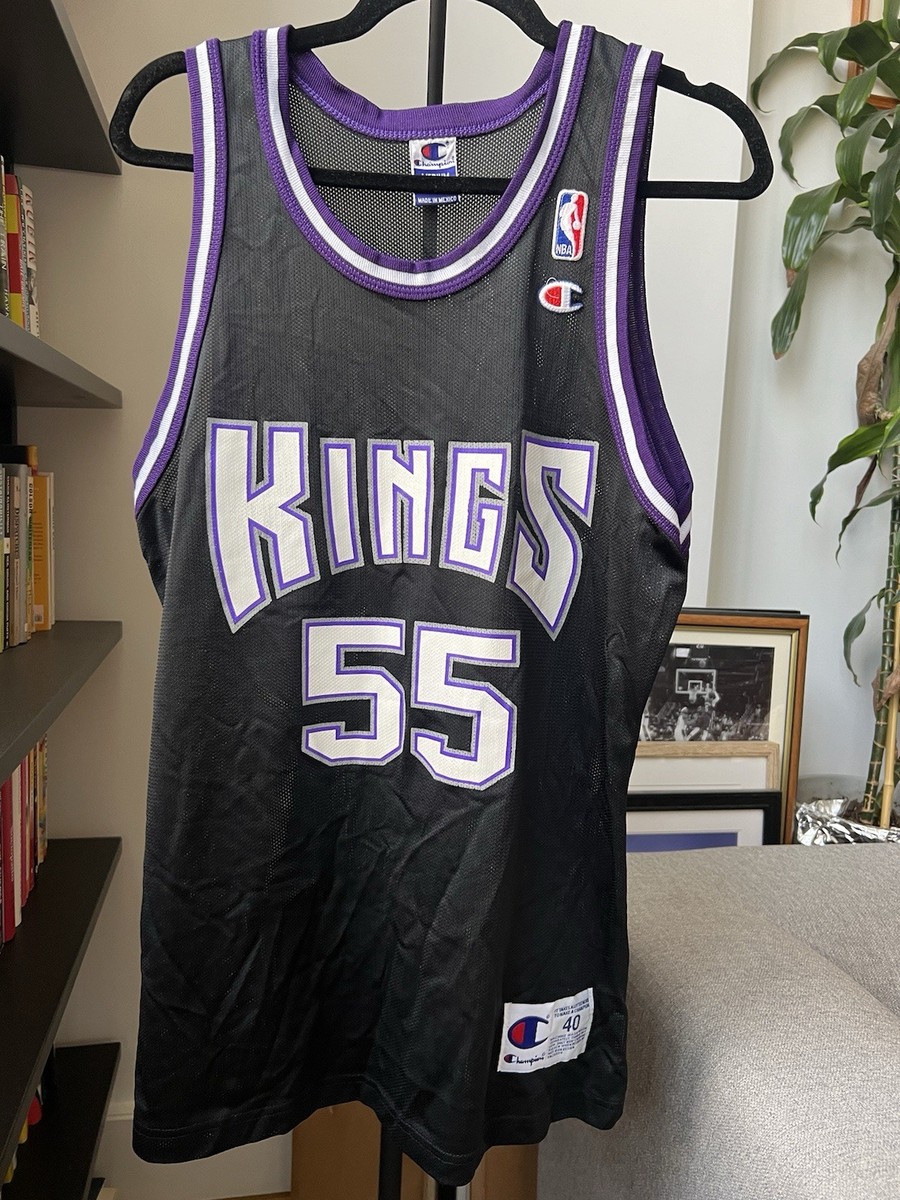 Vintage Jason Williams Champion Sacramento Kings Jersey Black Mens