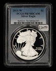 2011-W 1 oz Silver American Eagle Proof - Blue Label - PCGS PR 70 DCAM - E2697