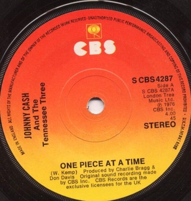 Johnny Cash And The Tennessee Three - One Piece At A Time (VINYL)