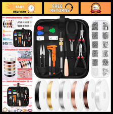 Wire Wrapping Jewelry Making Kit - Craft Wire, Tools, Pliers Findings Set