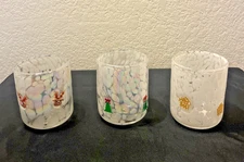 Anthropologie Holiday Icon Juice Glass-Reindeer, Xmas Tree, or Gingerbread House