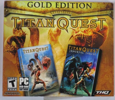 Video Game PC Titan Quest & Immortal Throne Gold Edition NEW SEALED Jewel