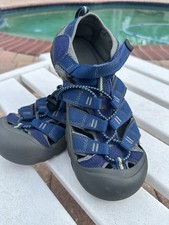 Keen Newport H2 Blue Depths Gargoyle Strap Sandals Shoes Outdoor Big Kid Youth 5
