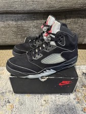 Size 9.5 - Air Jordan 5 Retro OG Black Metallic Reimagined Og Box FAST SHIPPING