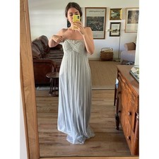 Y2K BCBG Strapless Tulle Rhinestone Gown Size 8