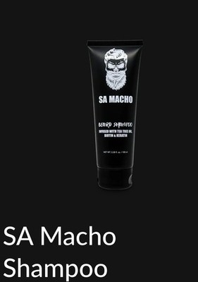 Bundle of 3 SA MACHO Beard Care w/ Tea Tree Oil, Biotin & Keratin