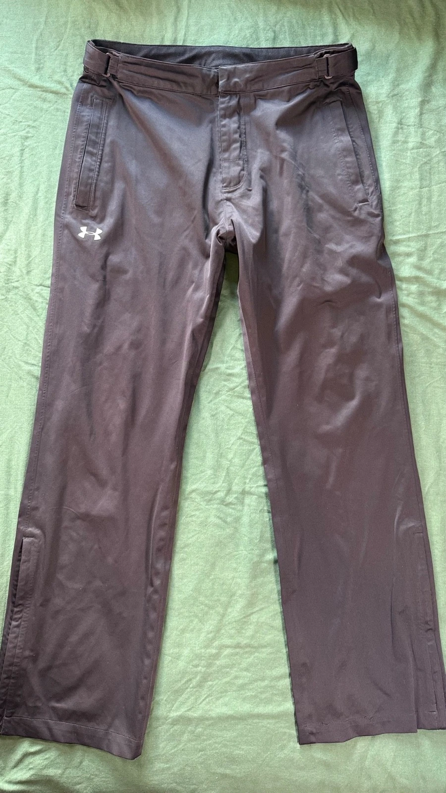 Under Armour Mens M Storm 3 Rain Pants Lightweight Waterproof Ripstop Ankle Zip