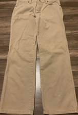 VTG WRANGLER WESTERN DENIM JEANS 936TAN  MENS 32 x 30  TAN MADE IN USA