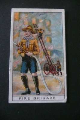 PASCALL 1910 PFADFINDER HANDELSKARTE FEUERWEHR SCHÖN RAR