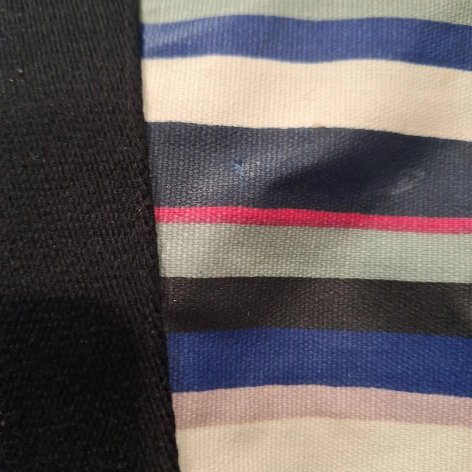 Fossil Eliza Beach Tote Blue Multi Stripe Bag 2pc Set w/ Wallet 19x13” 