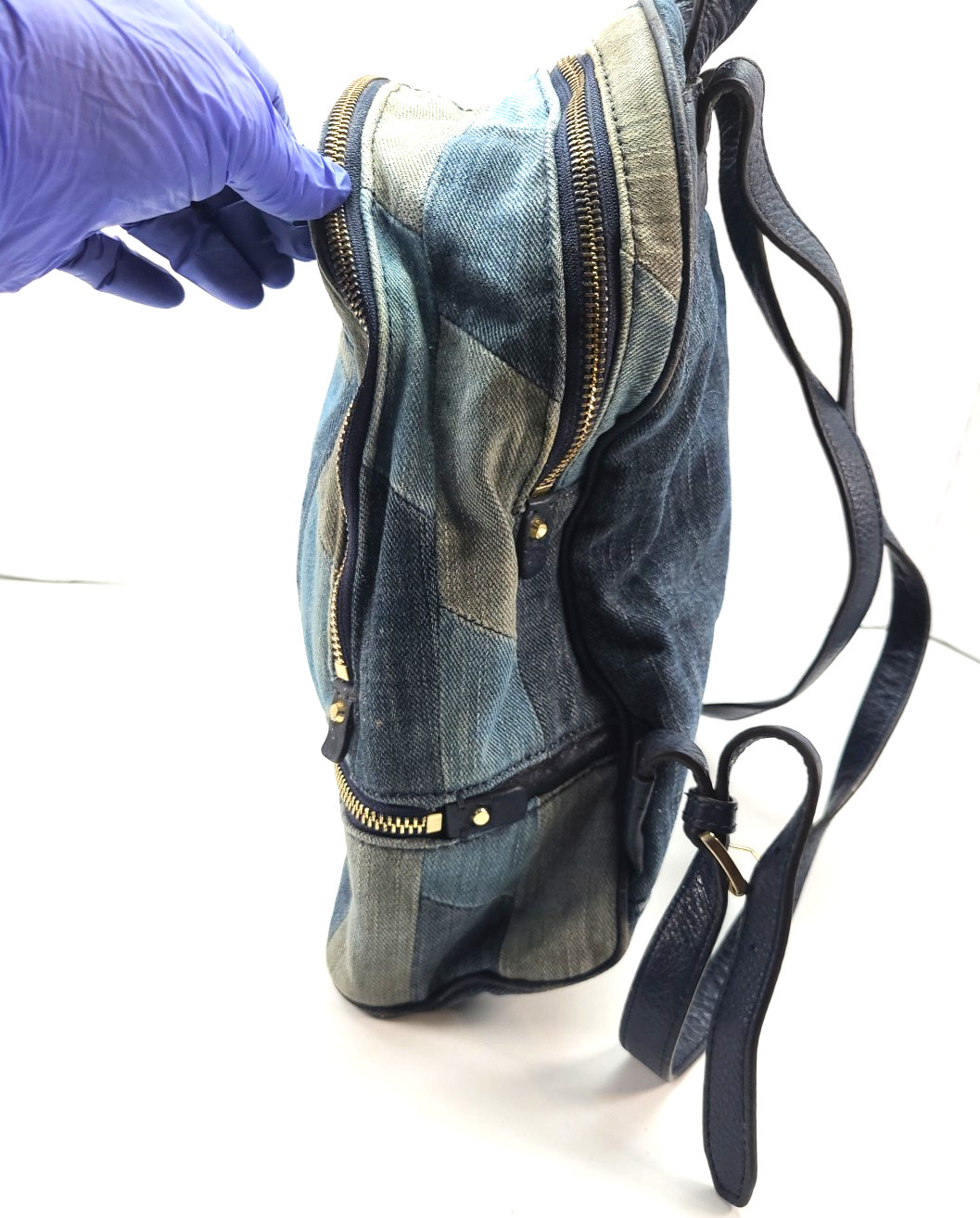 Michael Kors Denim Patchwork Backpack - image 4