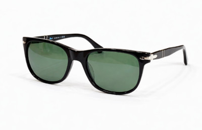 Persol Sunglasses PO3291S Black/Green 57-19-145mm With Case New
