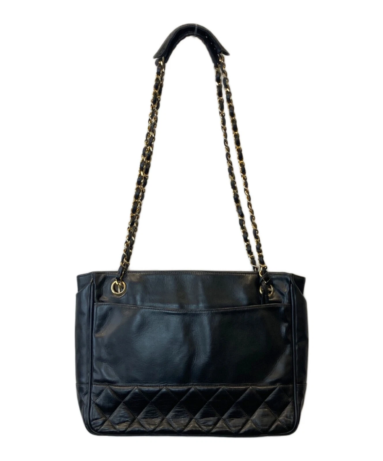 Chanel — Chanel Matelasse Chain Shoulder Black Shoulder Bag #TFB2027