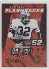 2017 Panini Absolute Fantasy Flashbacks Retail Jim Brown #1 HOF 0e3