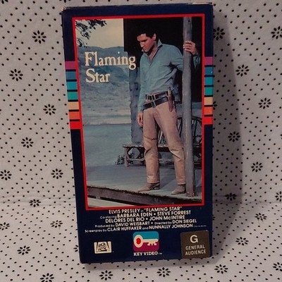 Flaming Star VHS 1960 Key Video G Western Drama Elvis Presley Full Screen