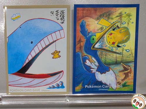 Tomokazu Komiya Wailord & Joltik + Cramorant & Pikachu Pokemon Sleeve Set of 2