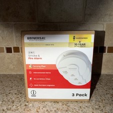 Universal Security 3-Pack Hardwired  10-Year Battery Smoke Detector