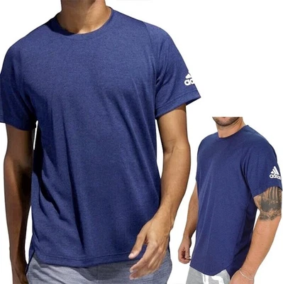 Adidas Axis Herren T-Shirt Herren Sport Fitness Tennis Gym Freizeit dunkel blau - Bild 1 von 4